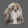 Shih Tzu Embroidered Women's Fleece Jacket