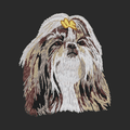 Shih Tzu Embroidered Wearable Blanket