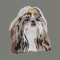 Shih Tzu Embroidered Wearable Blanket