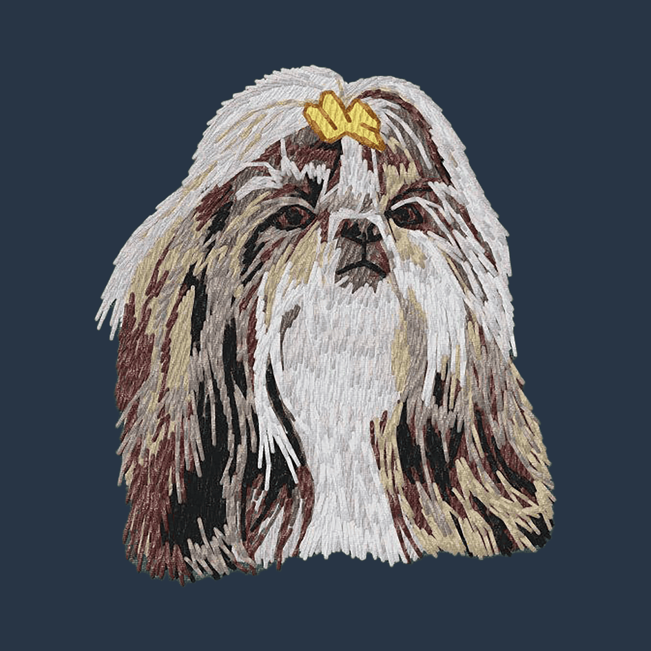 Shih Tzu Embroidered Wearable Blanket