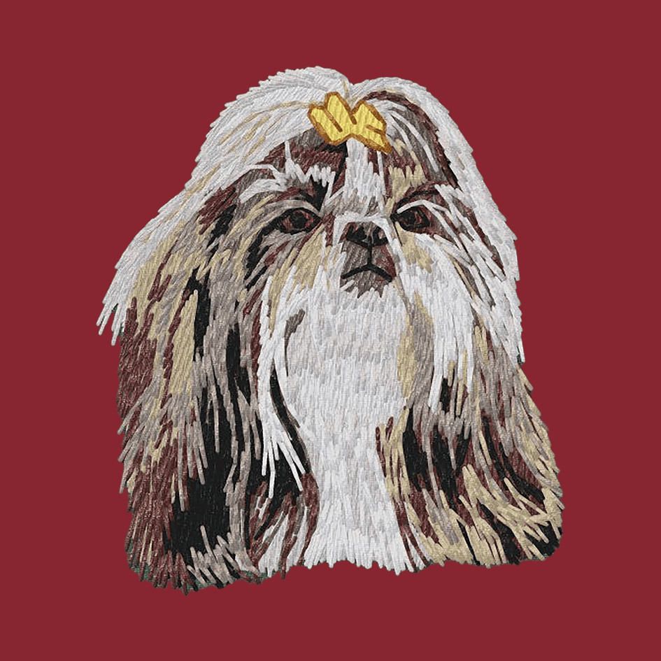 Shih Tzu Embroidered Wearable Blanket