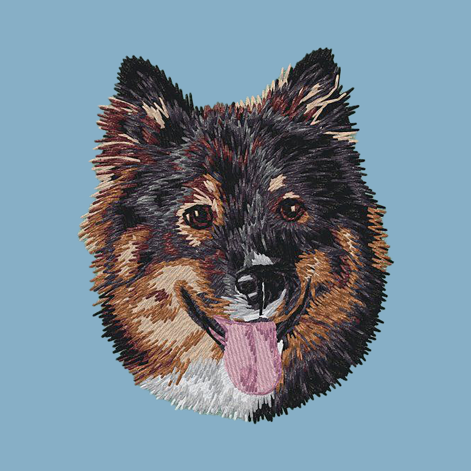 Finnish Lapphund Embroidered Classic Long Sleeve Shirt