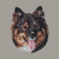 Finnish Lapphund Embroidered Sweatshirt Hoodie