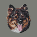 Finnish Lapphund Embroidered Wearable Blanket