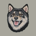 Shiba Inu Embroidered Classic Long Sleeve Shirt