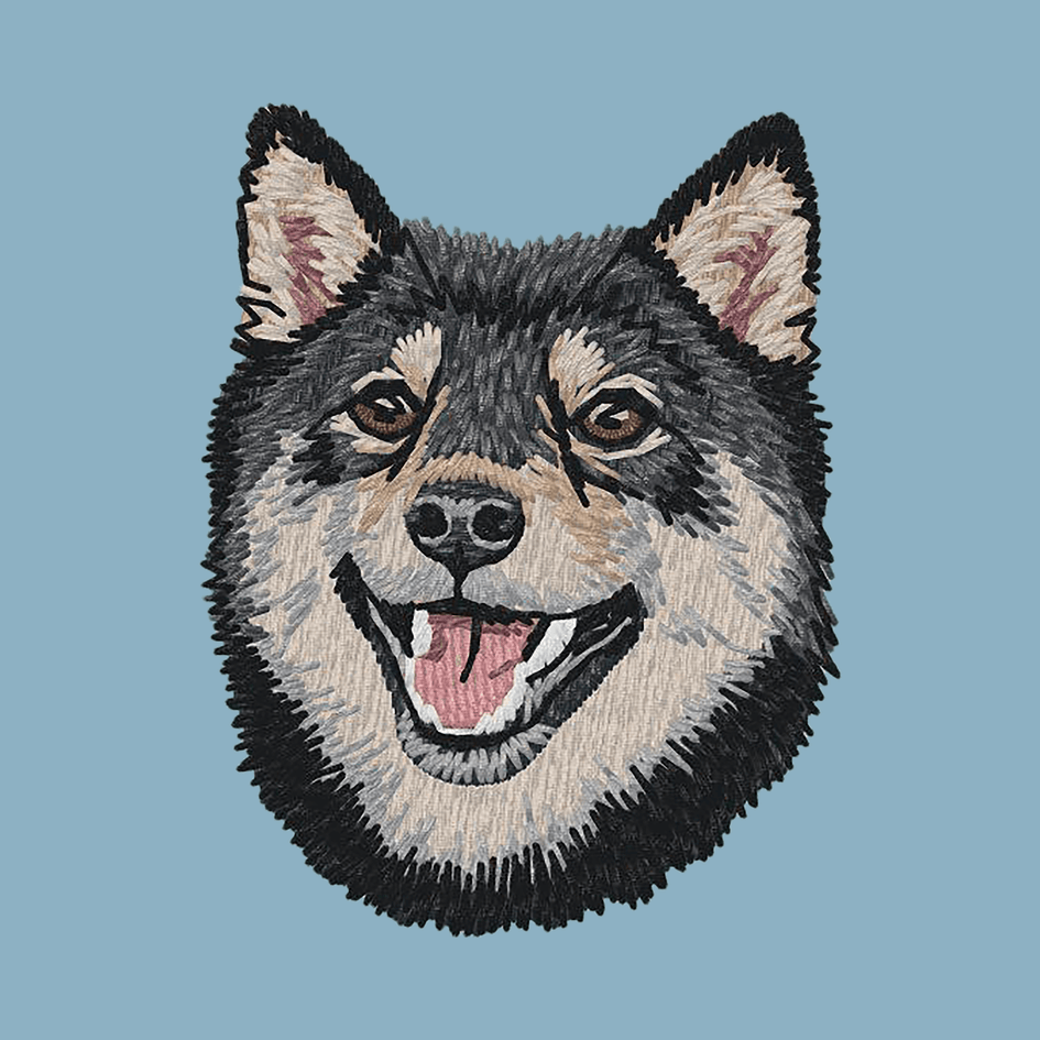 Shiba Inu Embroidered Sweatshirt Hoodie