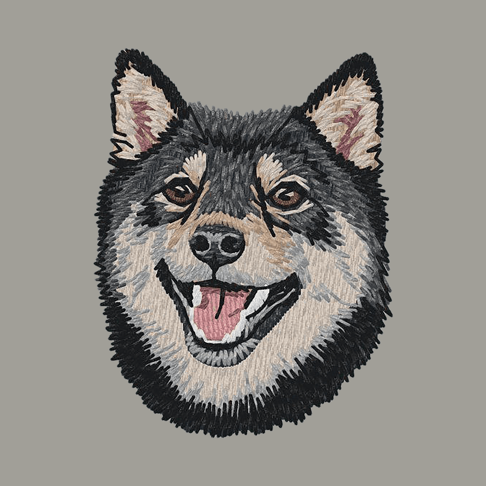 Shiba Inu Embroidered Sweatshirt Hoodie