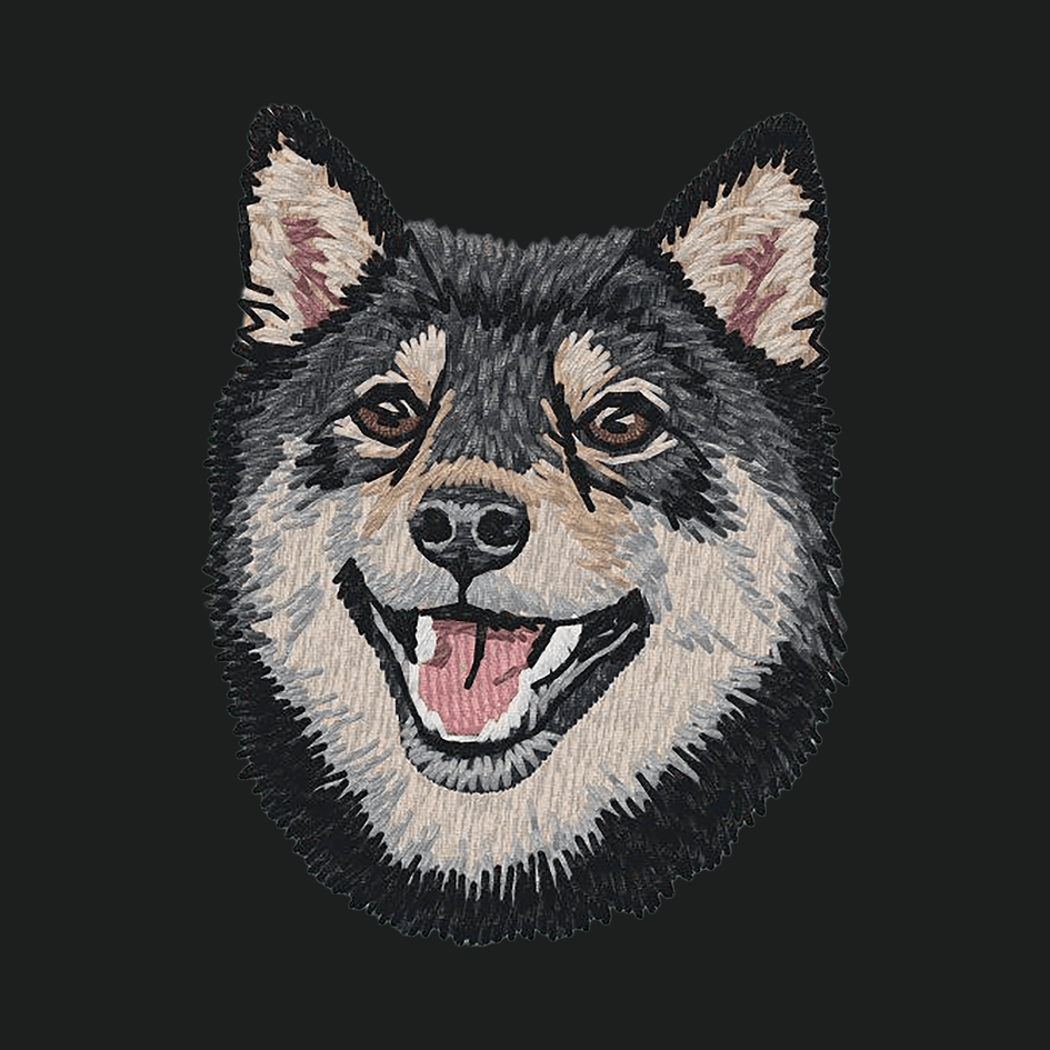 Shiba Inu Embroidered Crossbody Bag