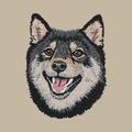 Shiba Inu Embroidered Crossbody Bag