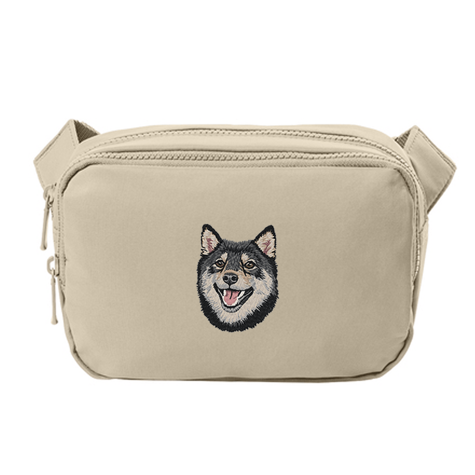 Shiba Inu Embroidered Crossbody Bag