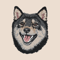 Shiba Inu Embroidered Tote