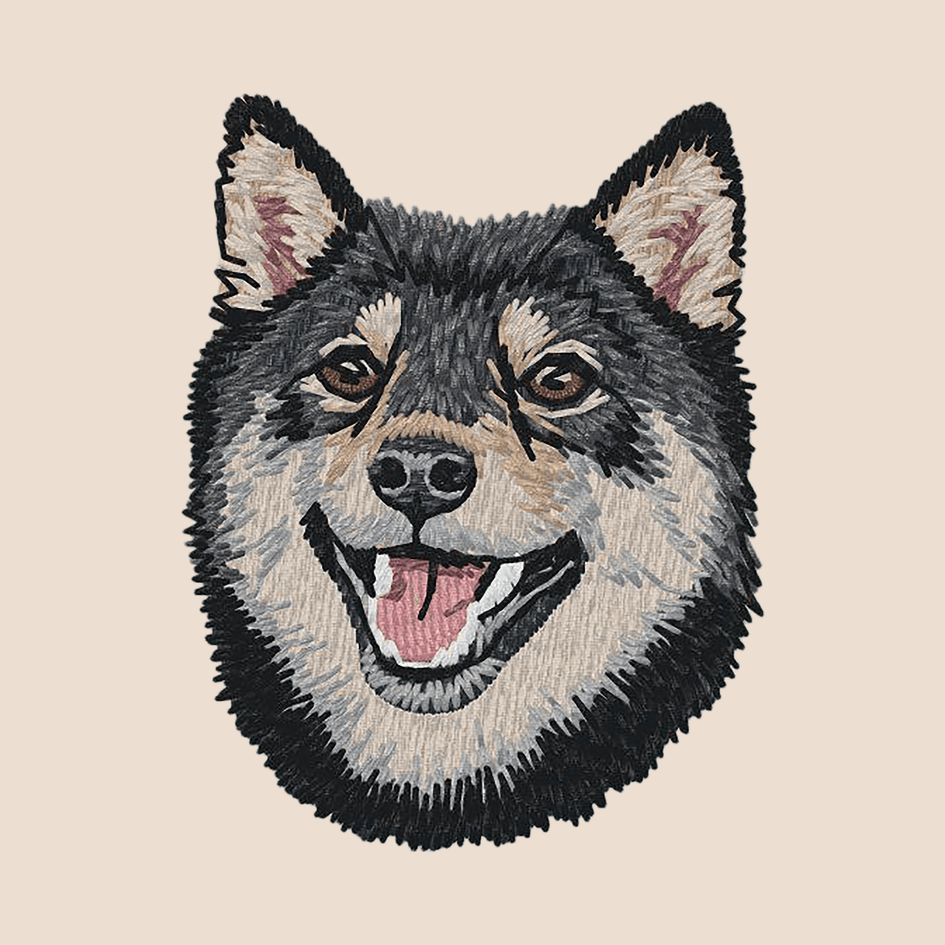 Shiba Inu Embroidered Tote