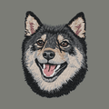 Shiba Inu Embroidered Wearable Blanket