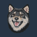 Shiba Inu Embroidered Wearable Blanket