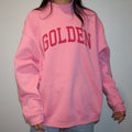 Golden Mock Neck Sweatshirt