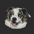 Australian Shepherd Embroidered Classic Long Sleeve Shirt