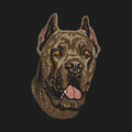 Cane Corso Embroidered Crossbody Bag