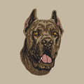 Cane Corso Embroidered Crossbody Bag
