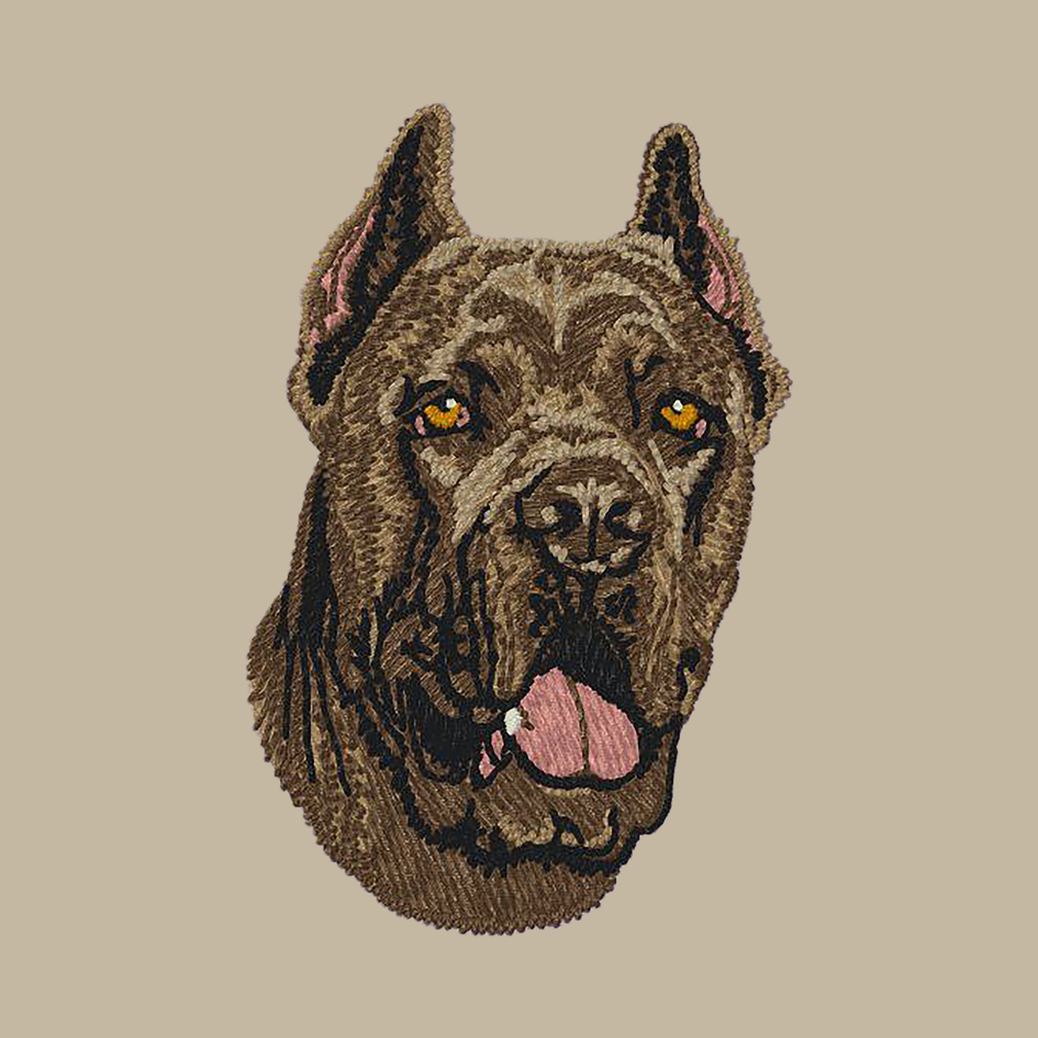 Cane Corso Embroidered Crossbody Bag