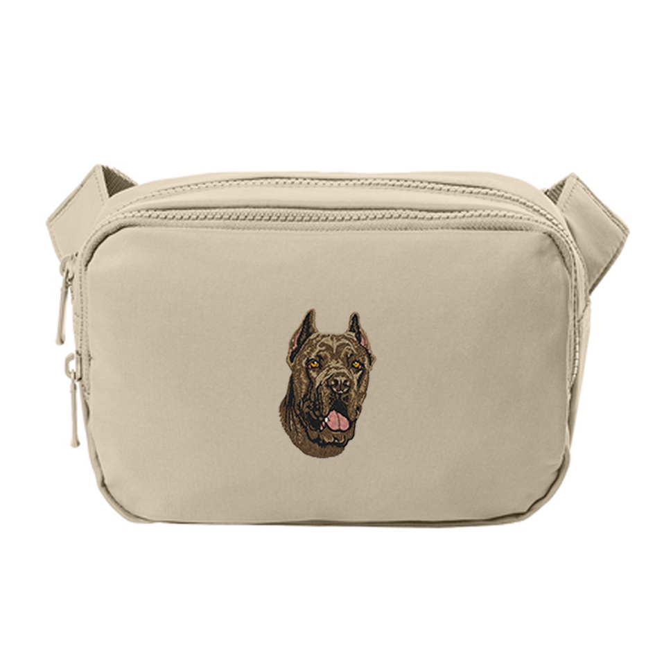 Cane Corso Embroidered Crossbody Bag