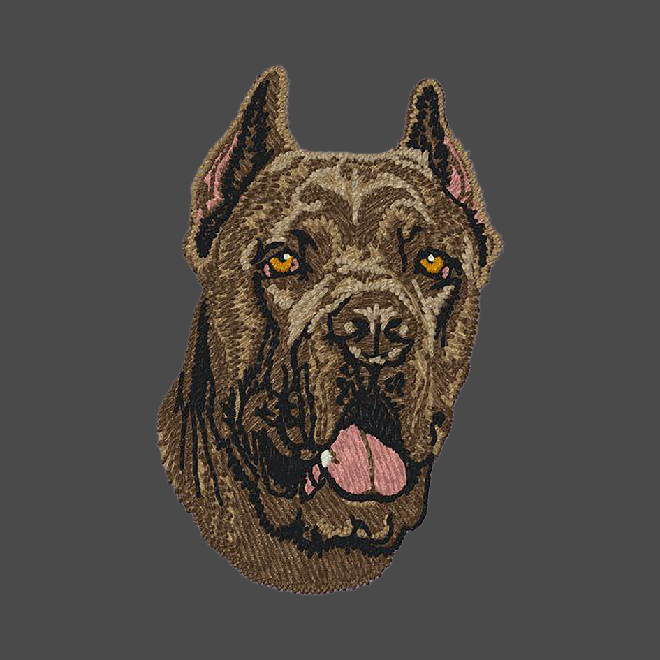 Cane Corso Embroidered Men's Fleece Jacket