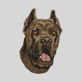 Cane Corso Embroidered Mock Neck Sweatshirt