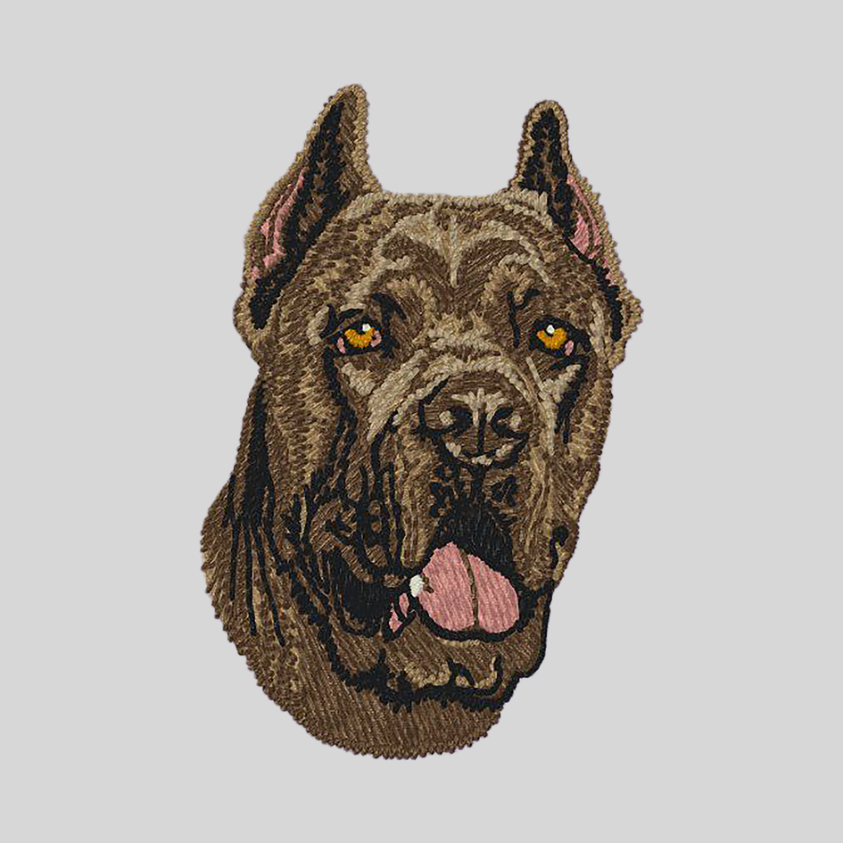 Cane Corso Embroidered Mock Neck Sweatshirt