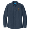 Cane Corso Embroidered Women's Denim Shirt