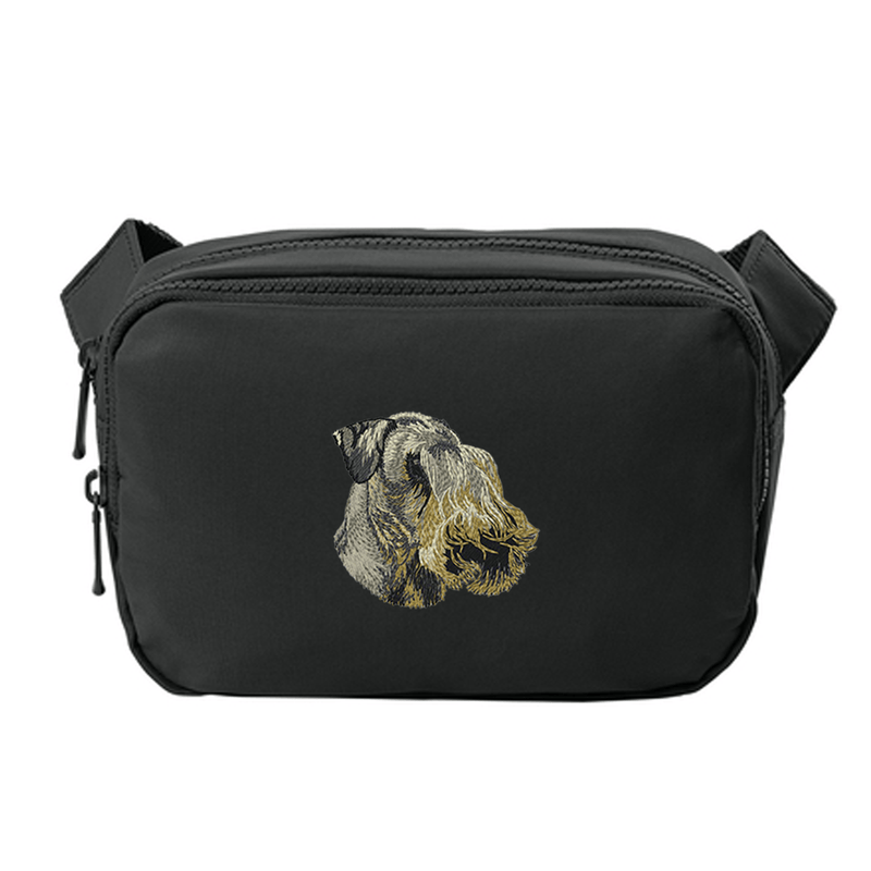 Cesky Terrier Embroidered Crossbody Bag