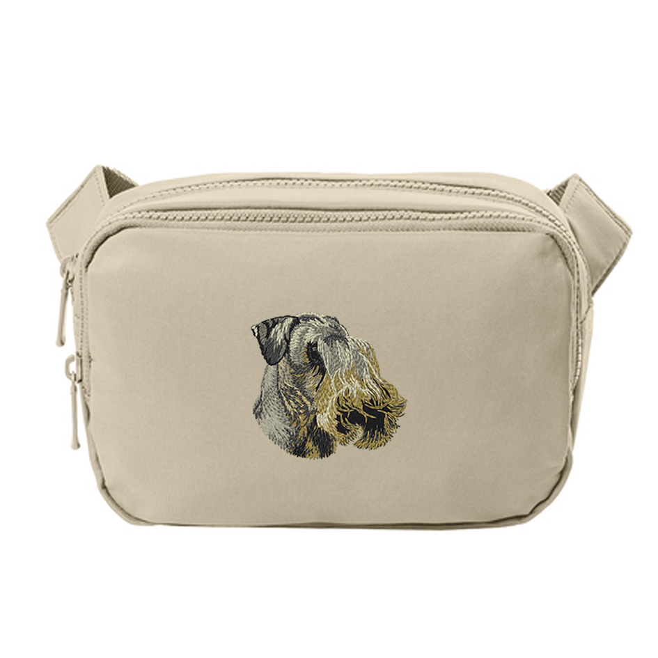Cesky Terrier Embroidered Crossbody Bag