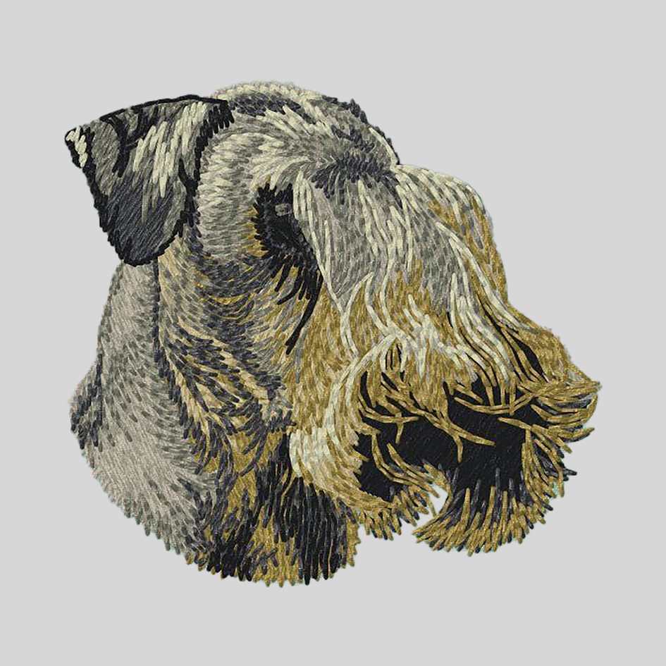 Cesky Terrier Embroidered Mock Neck Sweatshirt