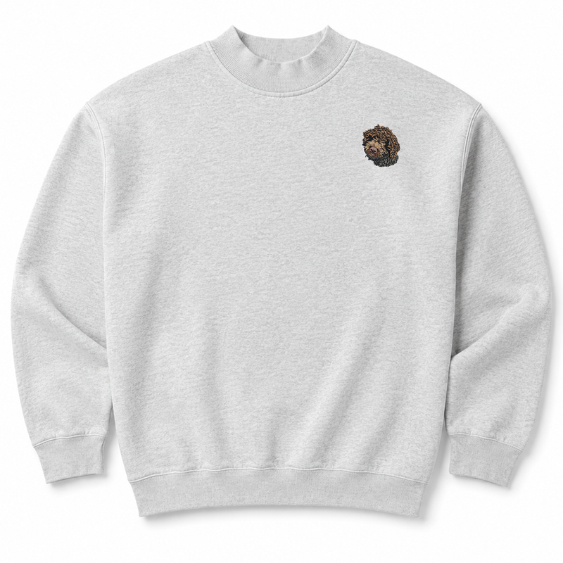 Lagotto Romagnolo Embroidered Mock Neck Sweatshirt