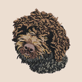 Lagotto Romagnolo Embroidered Tote