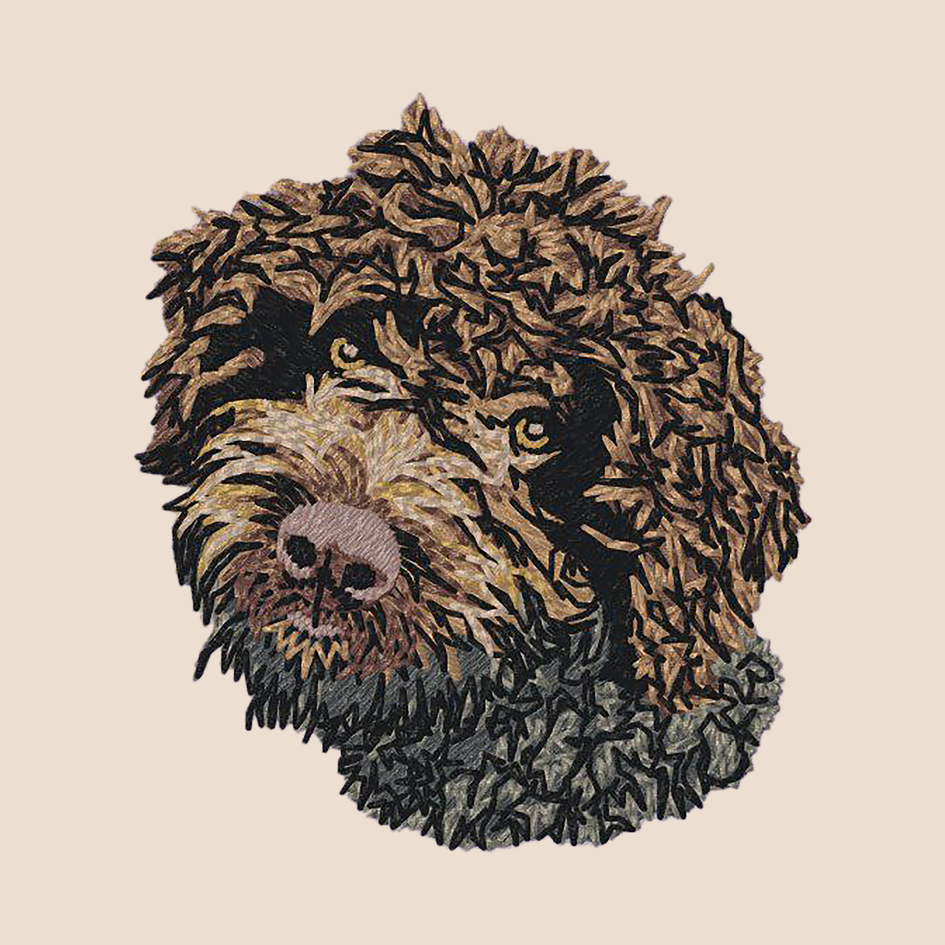 Lagotto Romagnolo Embroidered Tote