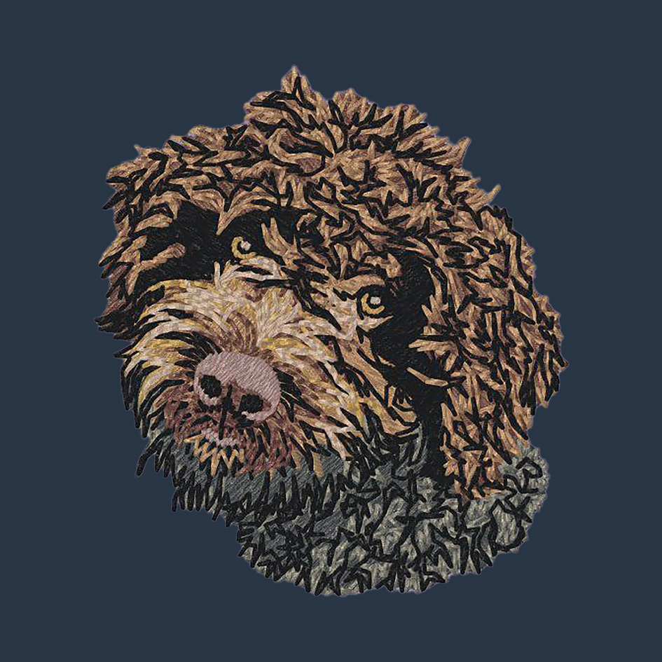 Lagotto Romagnolo Embroidered Wearable Blanket