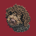 Lagotto Romagnolo Embroidered Wearable Blanket