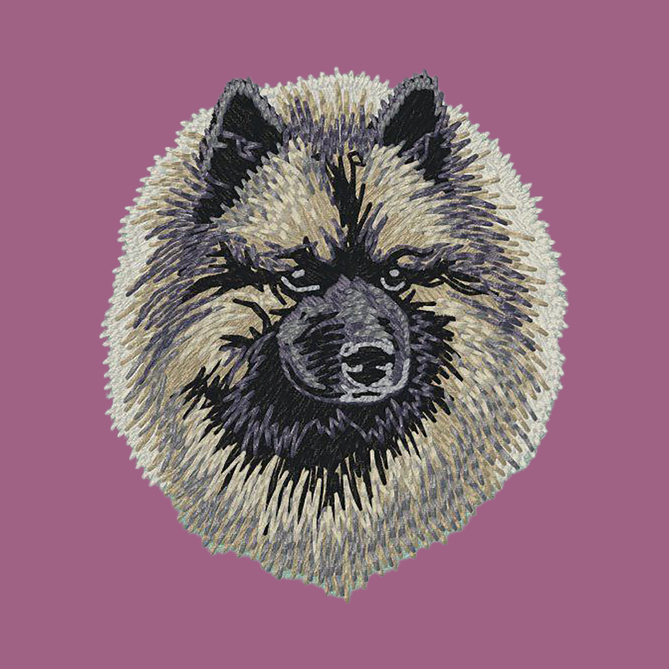 Keeshond Embroidered Classic Long Sleeve Shirt