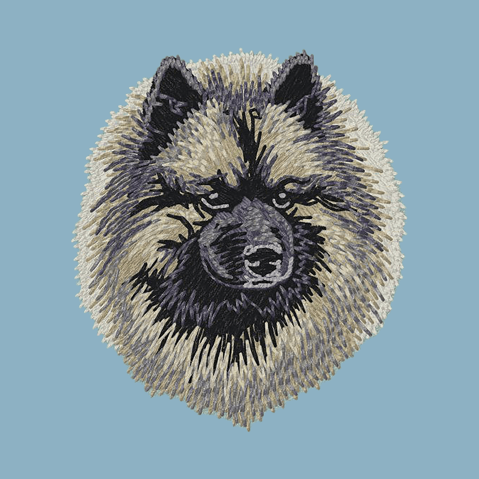 Keeshond Embroidered Sweatshirt Hoodie