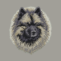 Keeshond Embroidered Sweatshirt Hoodie