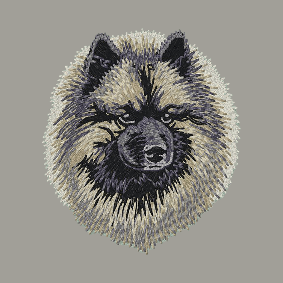 Keeshond Embroidered Sweatshirt Hoodie