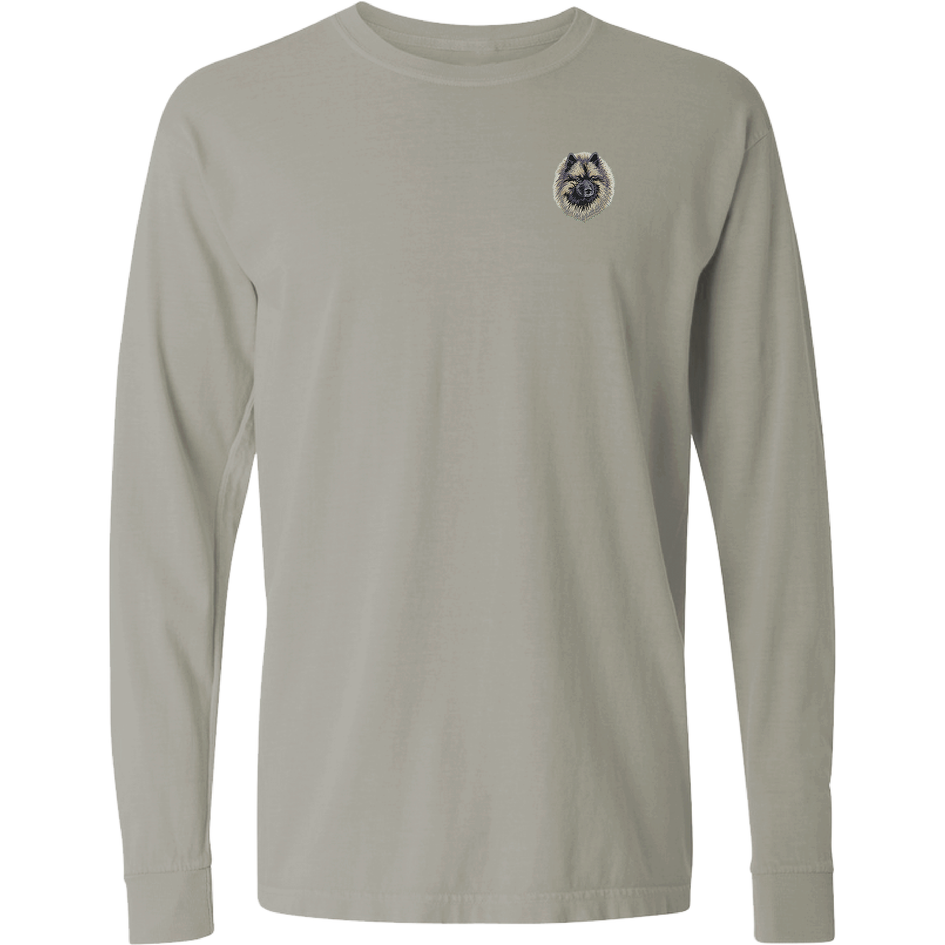 Keeshond Embroidered Classic Long Sleeve Shirt