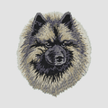 Keeshond Embroidered Sweatshirt Hoodie