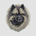 Keeshond Embroidered Classic Long Sleeve Shirt