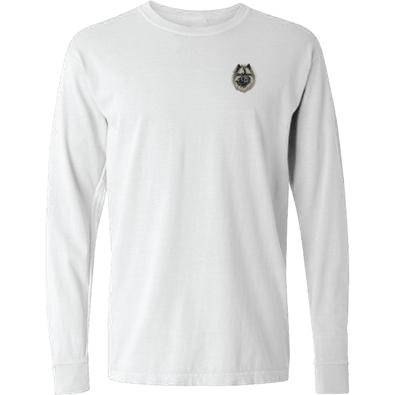 Keeshond Embroidered Classic Long Sleeve Shirt
