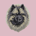 Keeshond Embroidered Baseball Cap