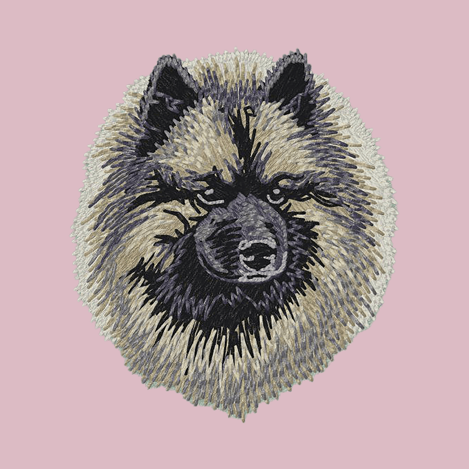 Keeshond Embroidered Baseball Cap