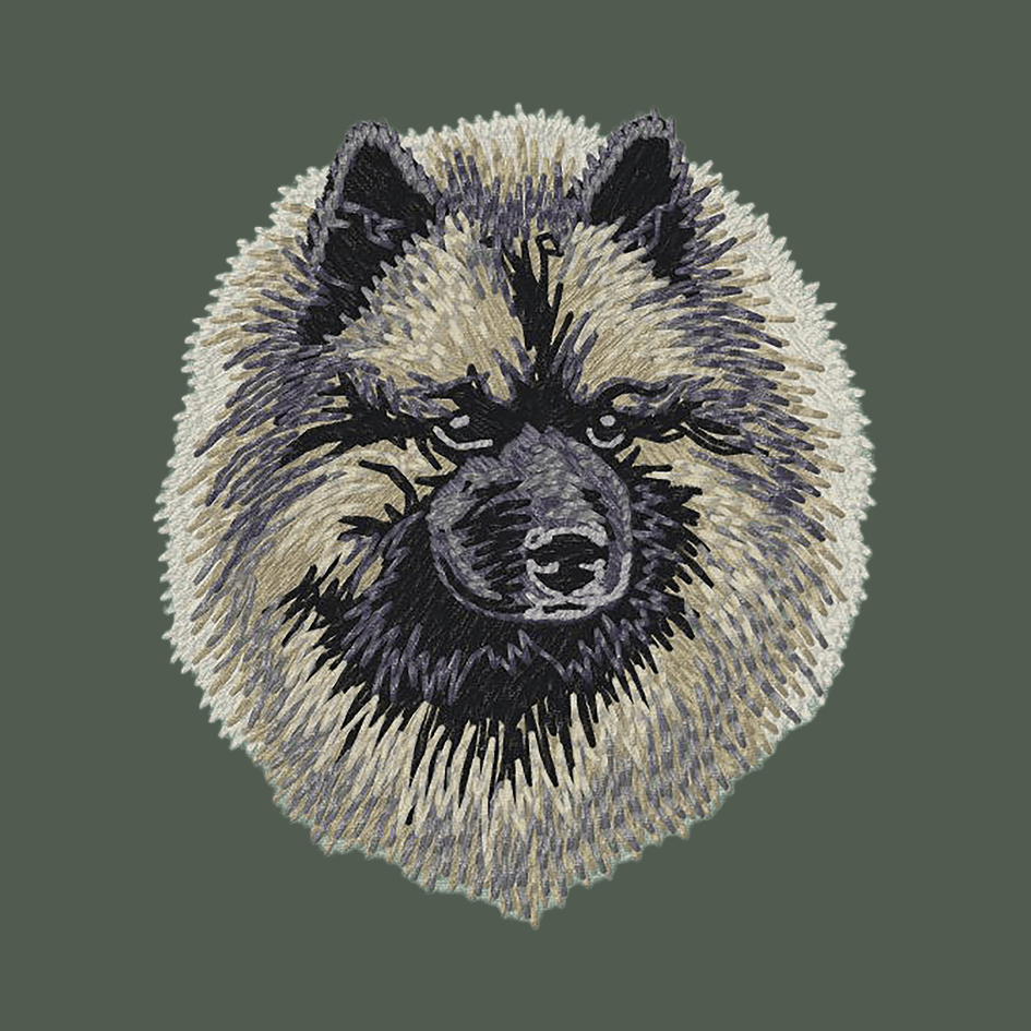 Keeshond Embroidered Baseball Cap