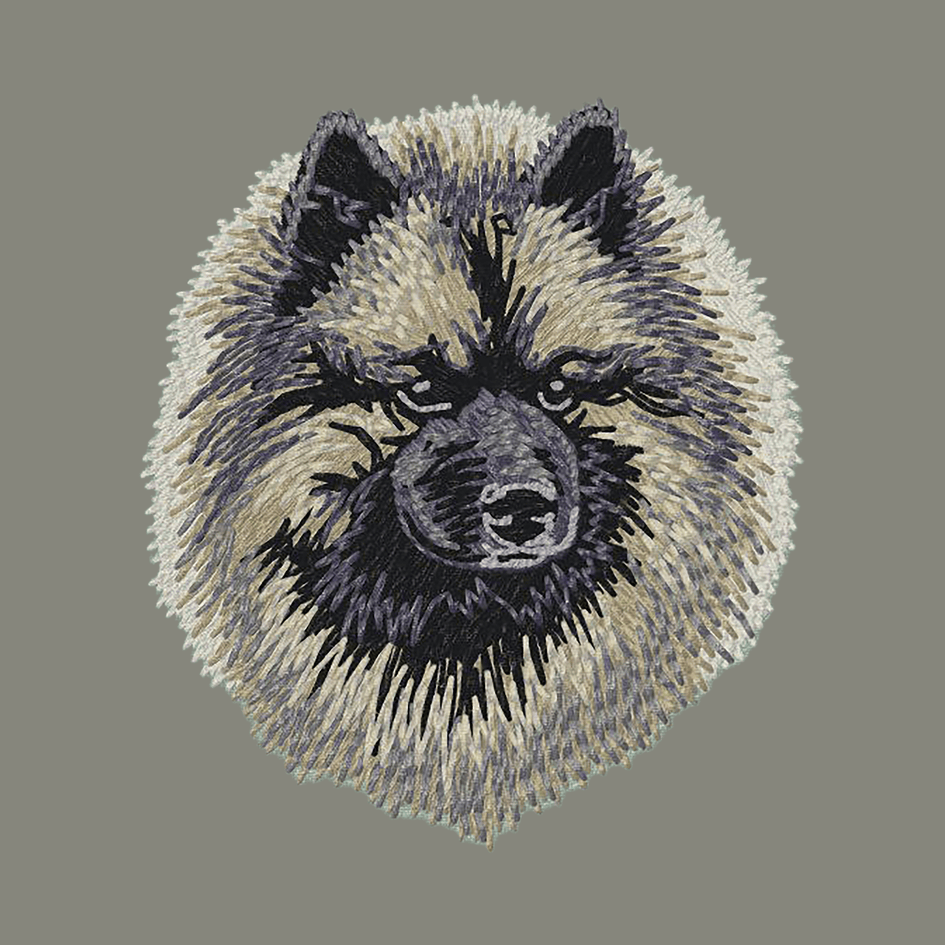 Keeshond Embroidered Baseball Cap
