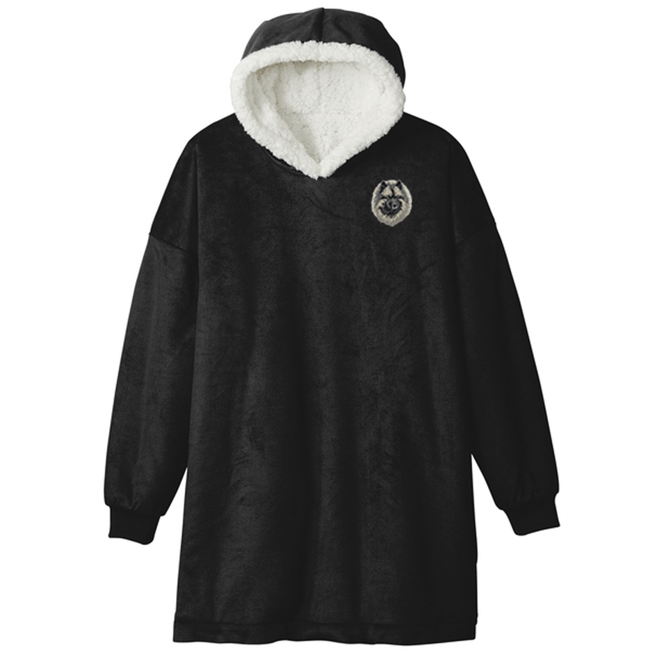 Keeshond Embroidered Wearable Blanket