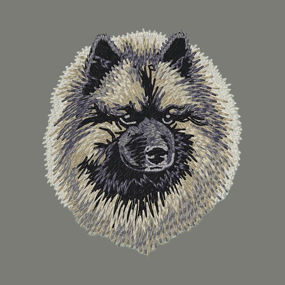 Keeshond Embroidered Wearable Blanket